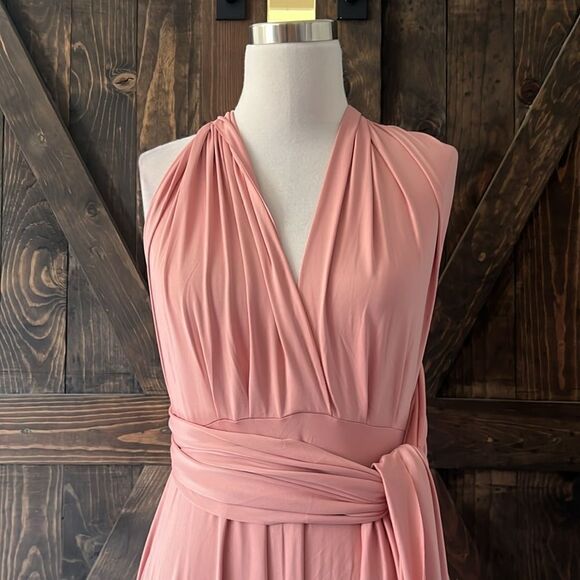 Infinity Bandeau Convertible Bridesmaid Dress Multiway Wrap Long Wedding Guest - Picture 4 of 14